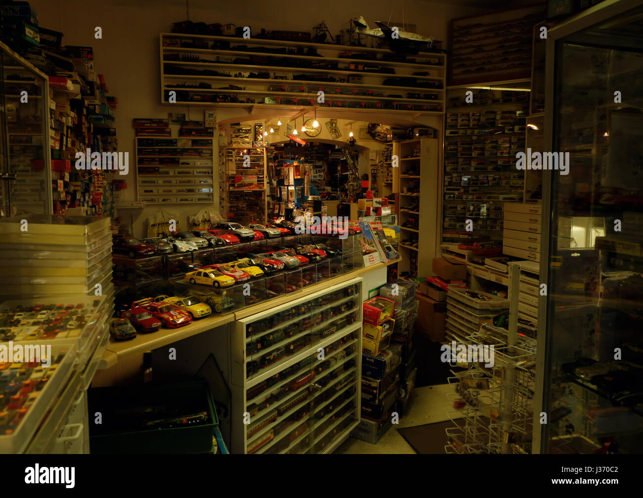 Traditional 'Second Hand' Model Shop in Berlin Charlottenburg Stock