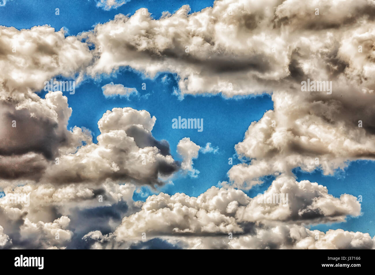 Beautiful blue sky with clouds Stock Photo - Alamy