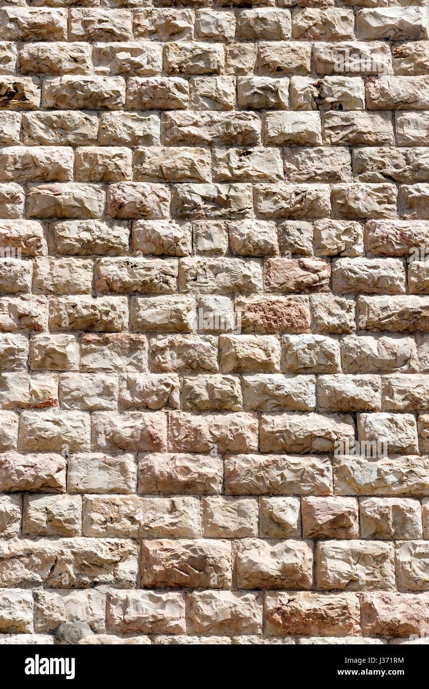 Old wall made of the Jerusalem stone wall. Israel Stock Photo Alamy