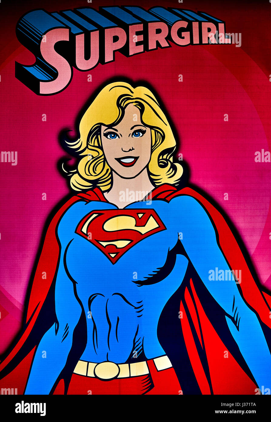 Supergirl comic hi-res stock photography and images - Alamy