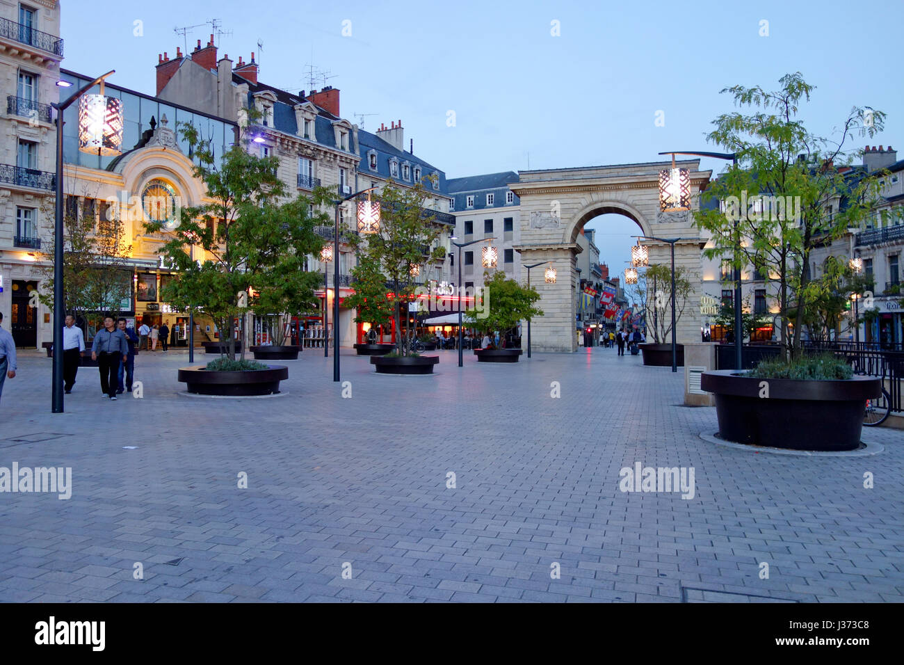 Dijon, Place Darcy Stock Photo