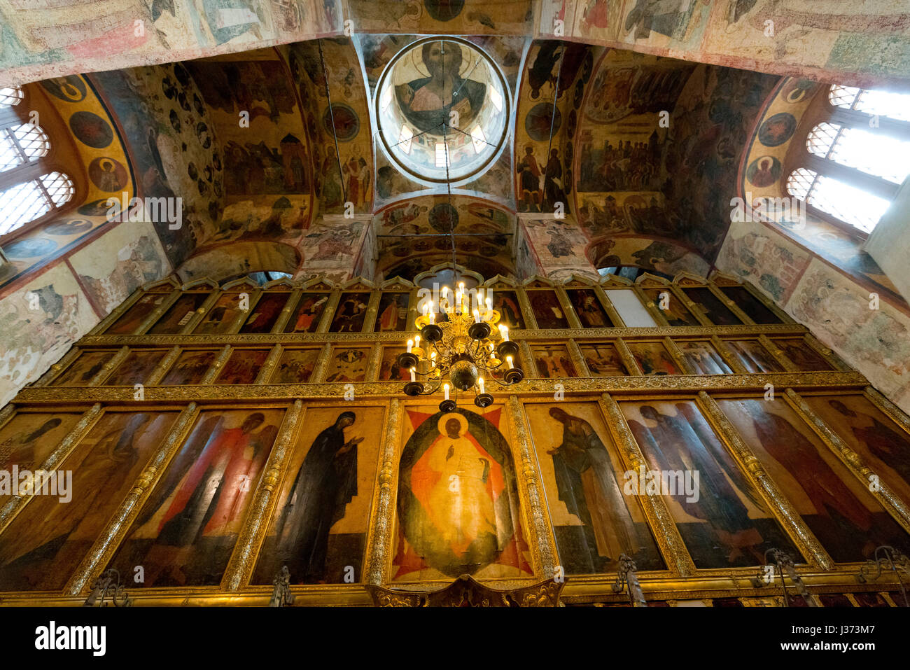 Iconostasis Inside The Assumption Cathedral The Kremlin Moscow