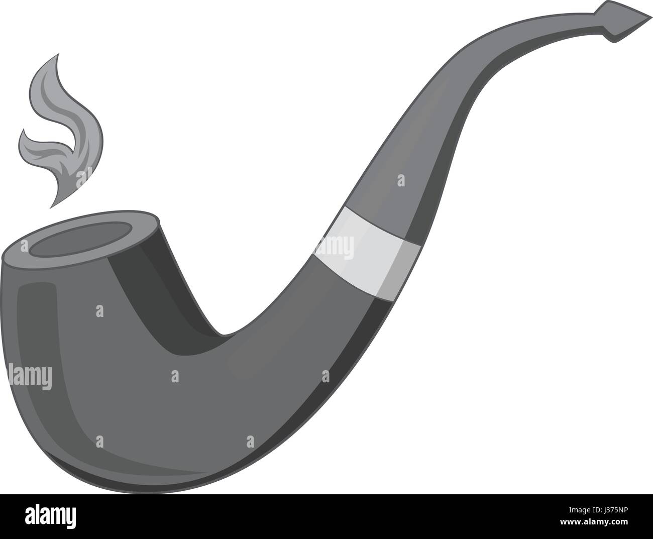 Wooden pipe icon monochrome Stock Vector Image & Art - Alamy