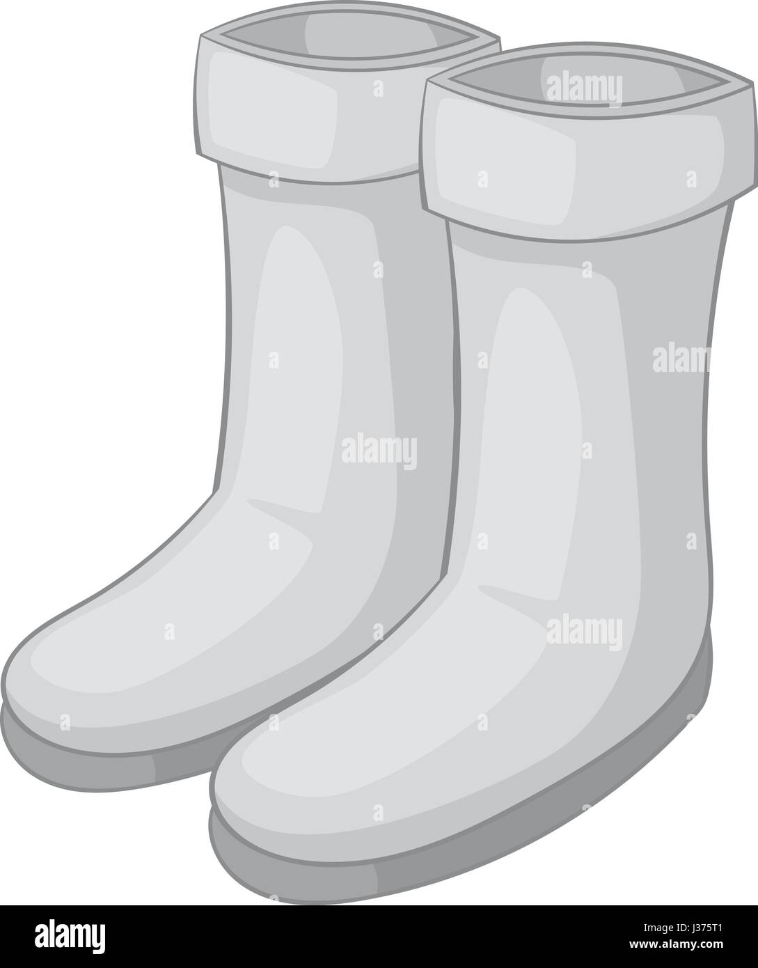 Rubber boots icon monochrome Stock Vector Image & Art - Alamy