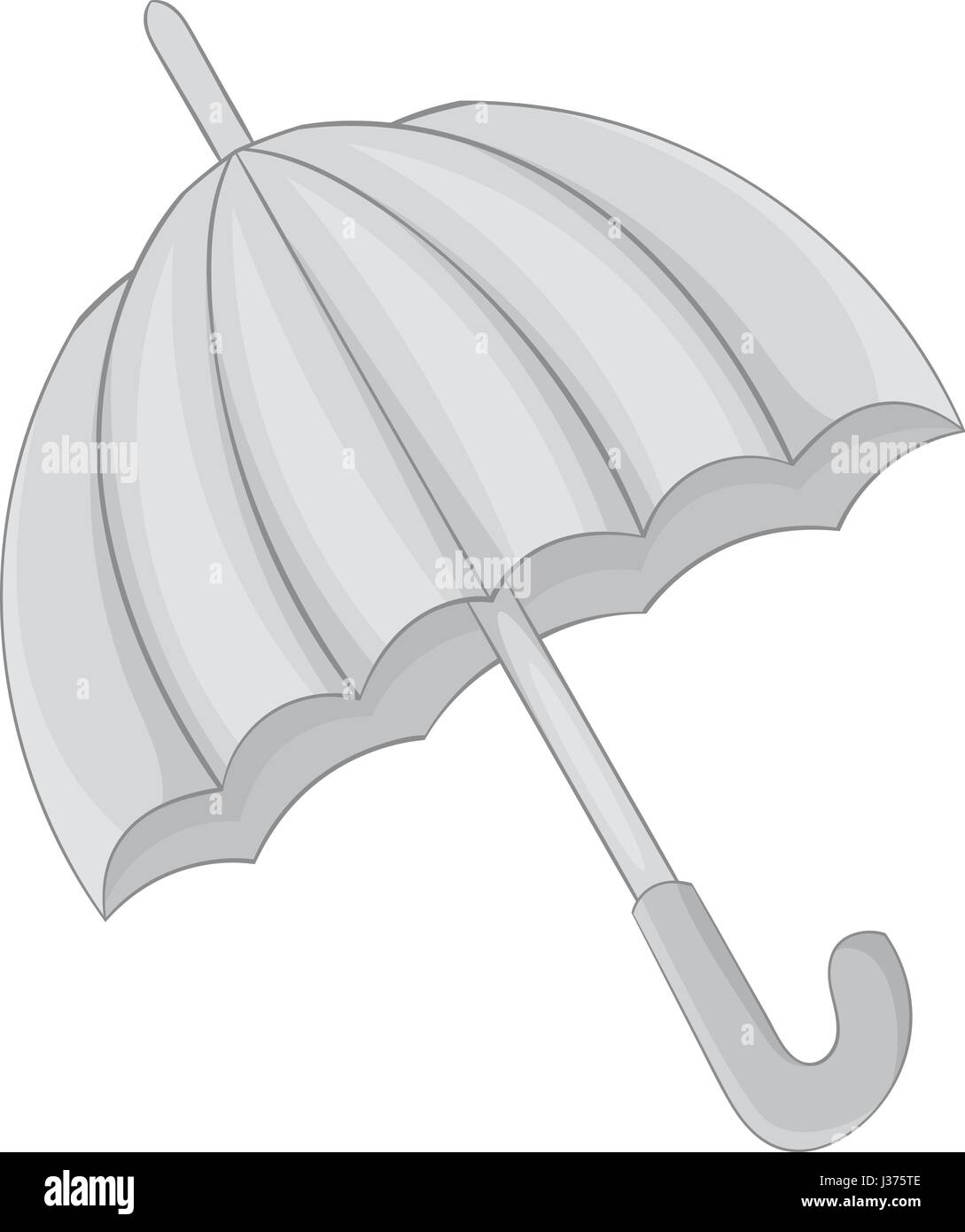Umbrella icon monochrome Stock Vector Image & Art - Alamy