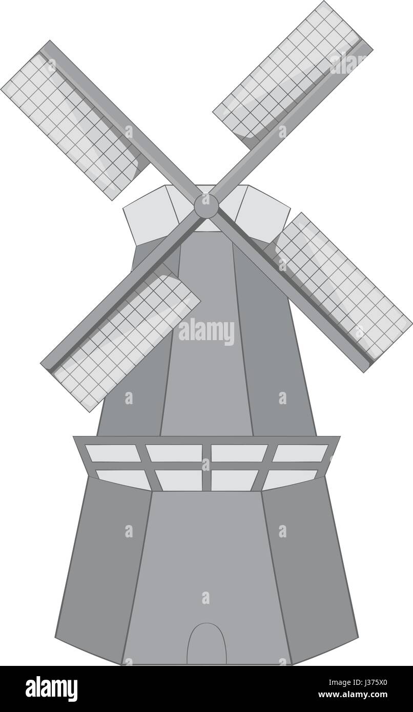 Windmill icon monochrome Stock Vector Image & Art - Alamy
