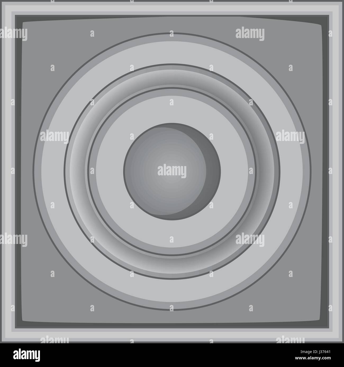 Audio speaker icon monochrome Stock Vector Image & Art - Alamy