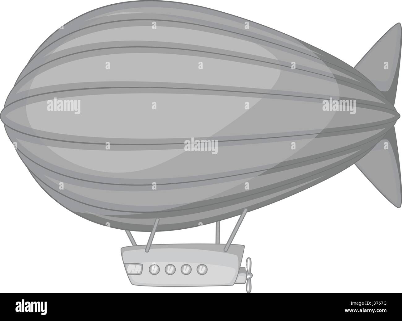 Flying airship icon monochrome Stock Vector Image & Art - Alamy