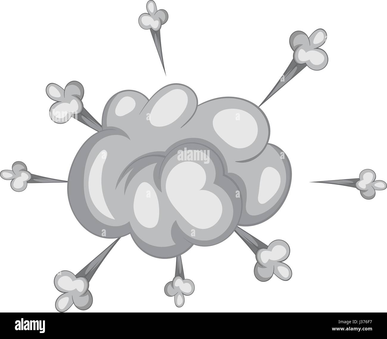 Bomb explosion icon monochrome Stock Vector Image & Art - Alamy