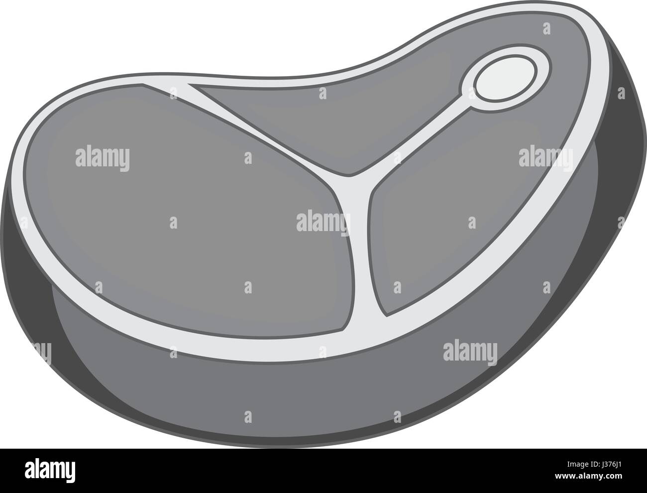 Meat steak icon monochrome Stock Vector Image & Art - Alamy