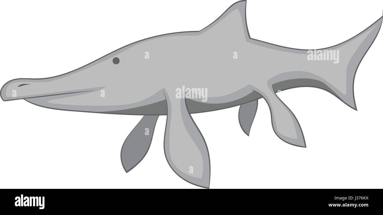 Ichthyosaur icon monochrome Stock Vector Image & Art - Alamy