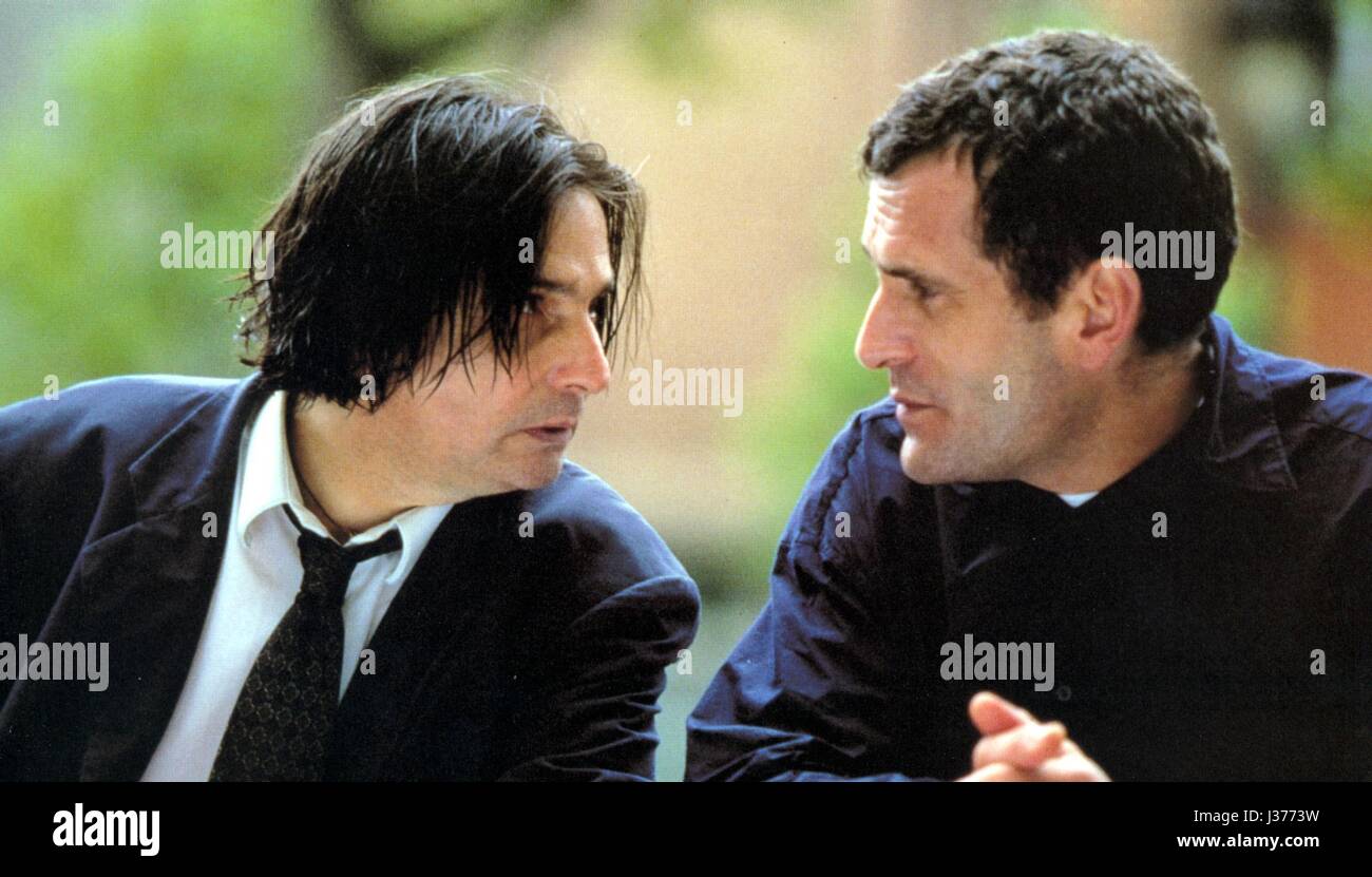 Pour rire!   Year: 1996 - France  Antoine Chappey, Jean-Pierre Léaud   Director: Lucas Belvaux   Photo Bernard Fau  Gémini Films Stock Photo