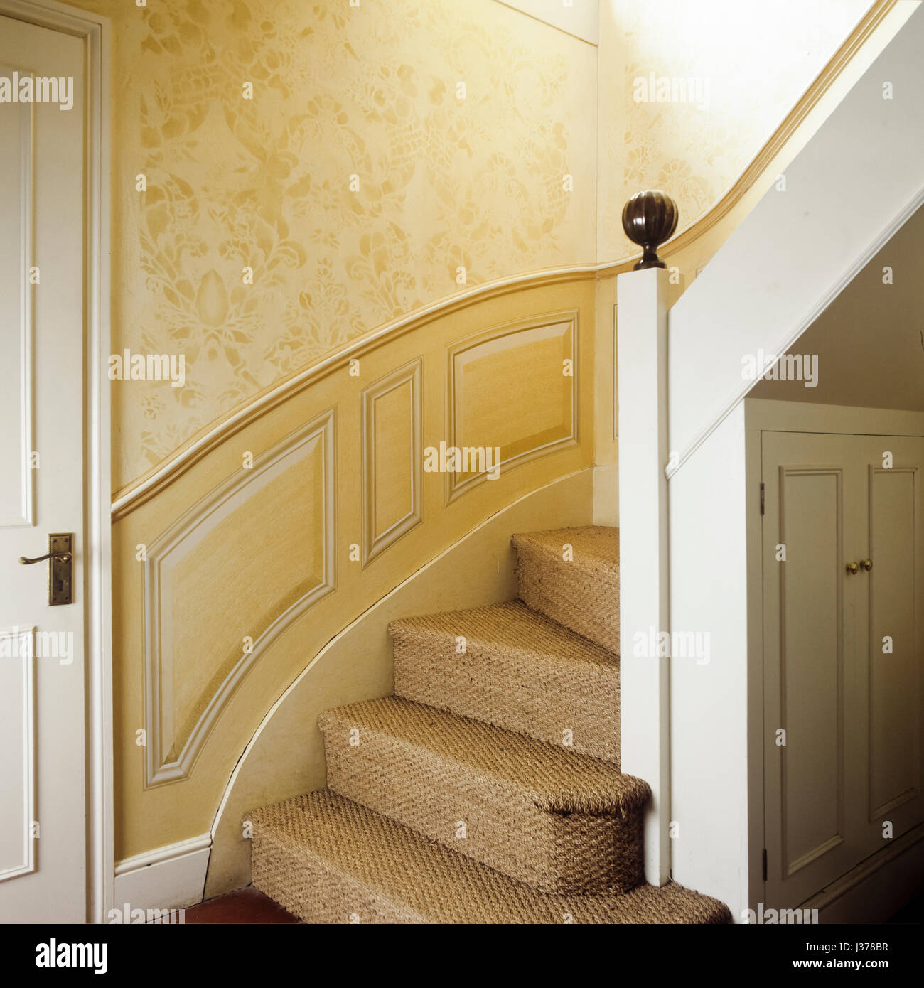 Curved staircase. Stock Photo