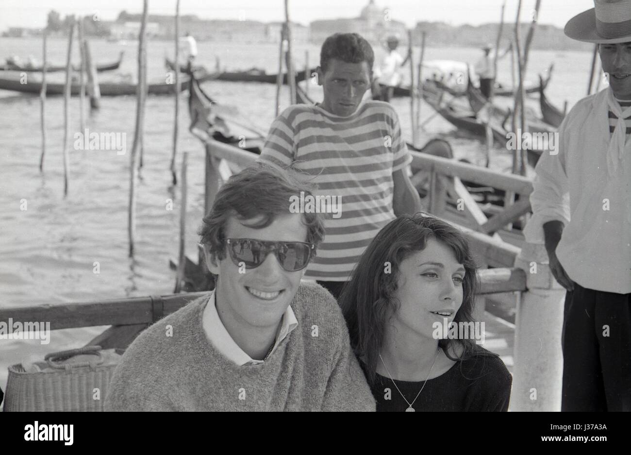 Jean-Paul Belmondo and his first wife, Elodie Constantin. Venice, June  1960. Jean-Paul Belmondo (born on the 9th April 1933) is a french actor in  cinema and theatre. He is also known for