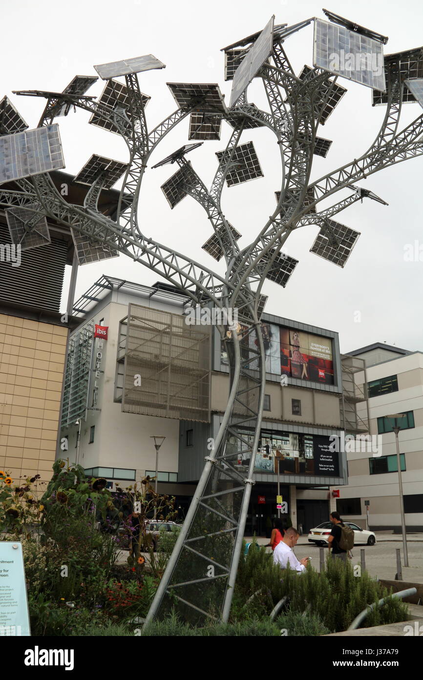 Energy technology tree,millenium square,bristol,uk Stock Photo Alamy