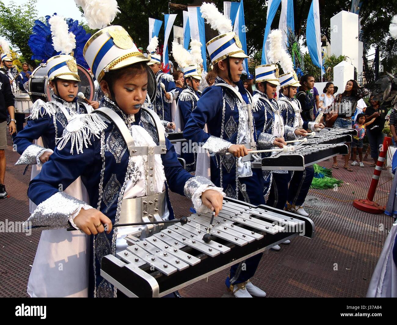 ANTIPOLO CITY, PHILIPPINES MAY 1, 2017 Members of a marching band