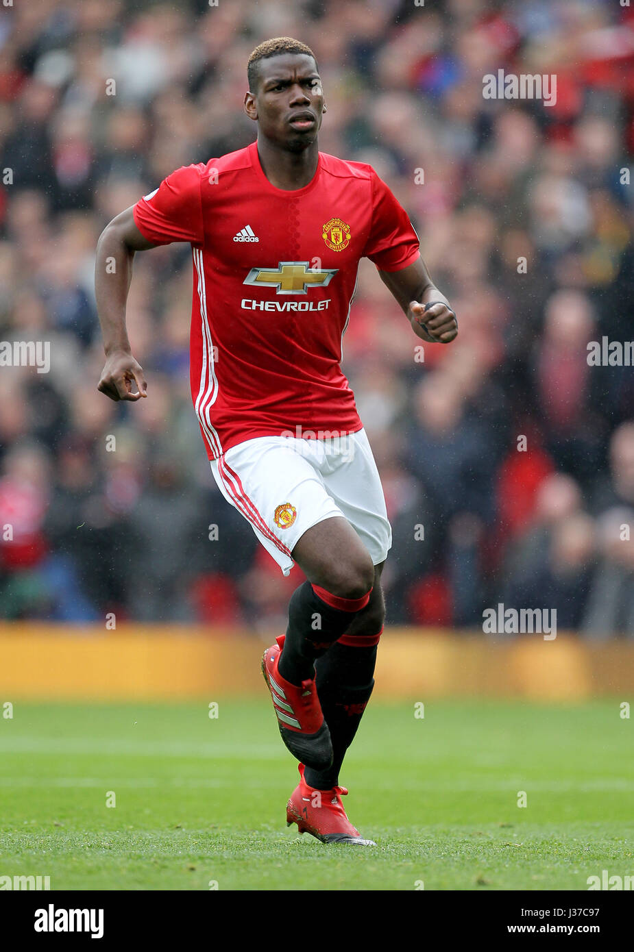 PAUL POGBA MANCHESTER UNITED FC OLD TRAFFORD MANCHESTER ENGLAND 16 ...