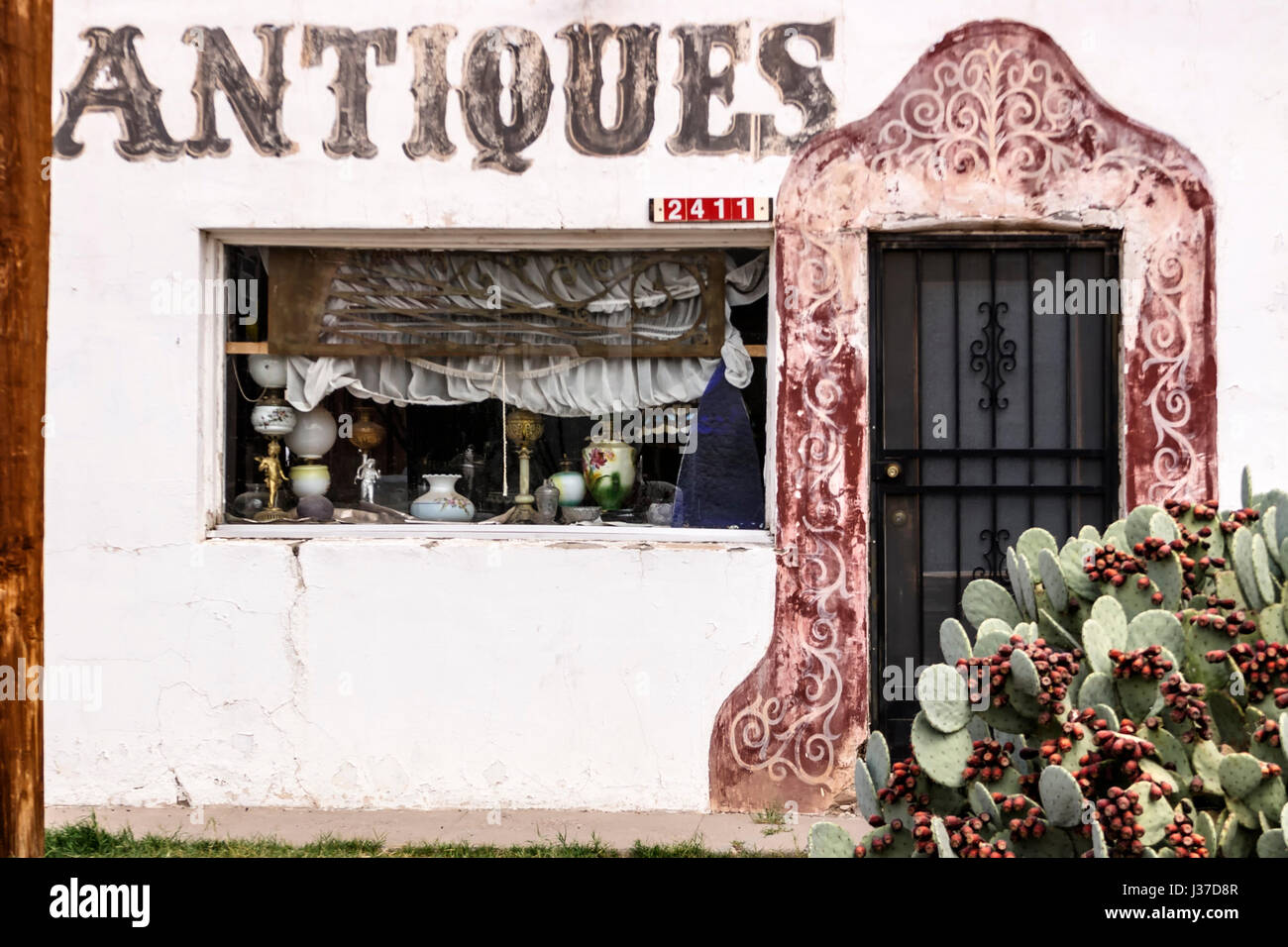 Antiques Store, Old Mesilla, New Mexico USA Stock Photo Alamy