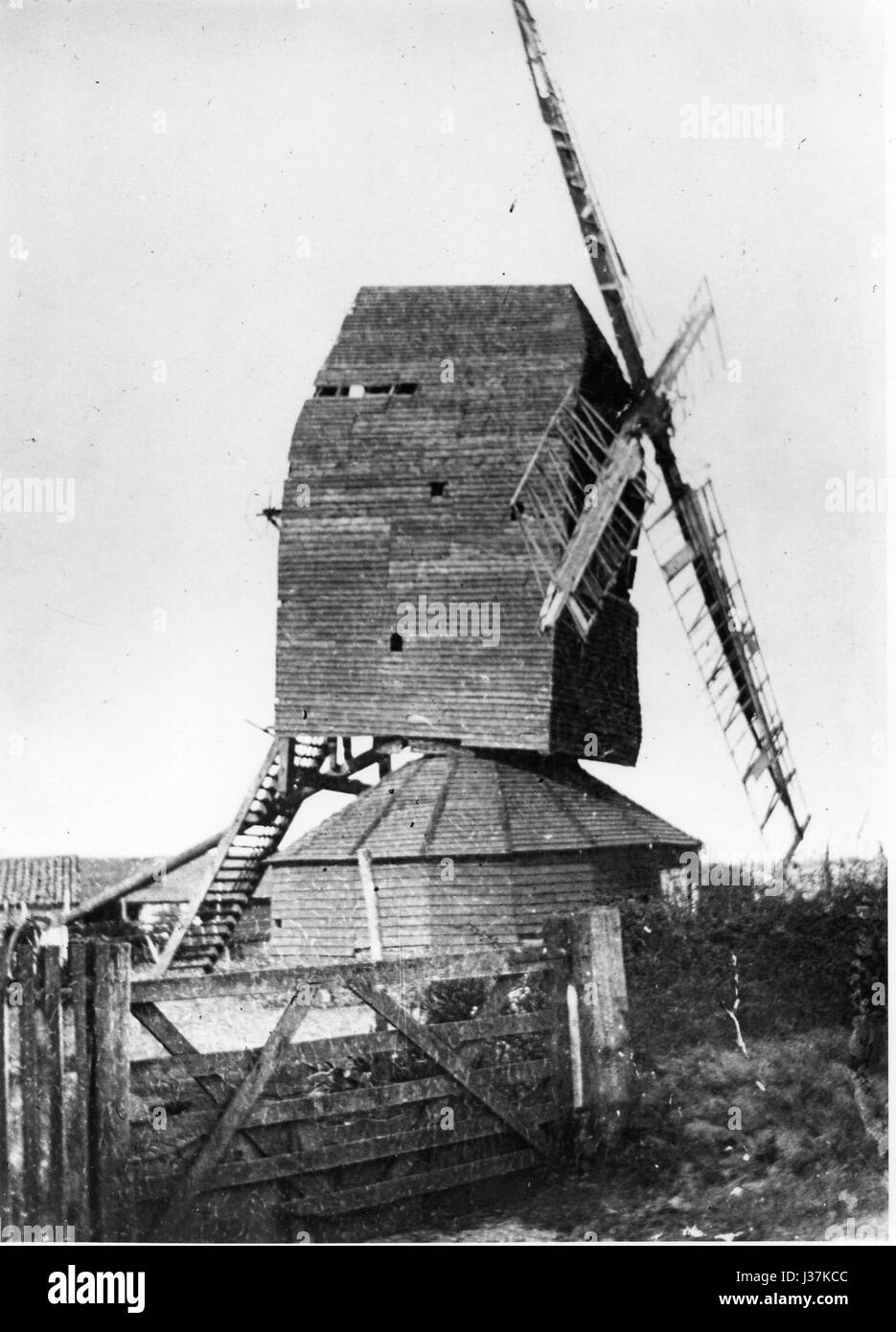 Costessey Windmill 1900 Stock Photo