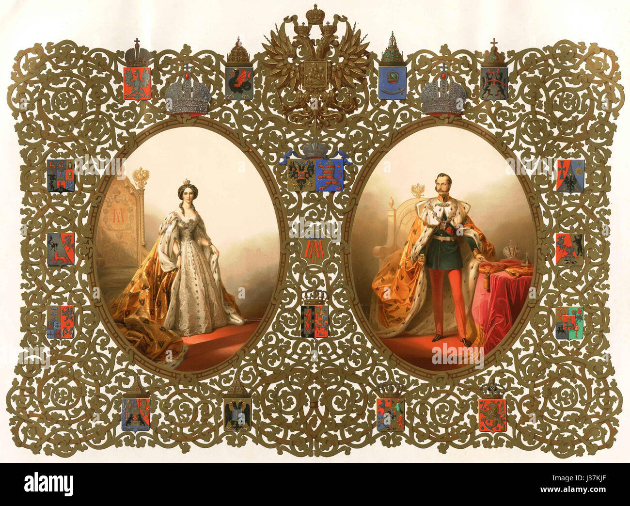 Coronation portraits hi-res stock photography and images - Alamy