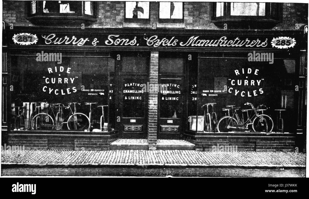 Currys Shop 285 287 Belgrave gate 1903 Stock Photo