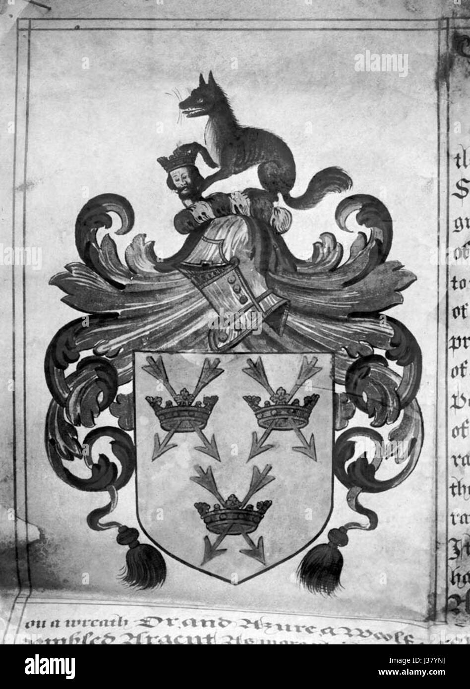 Coat of arms Bury St Edmunds Stock Photo