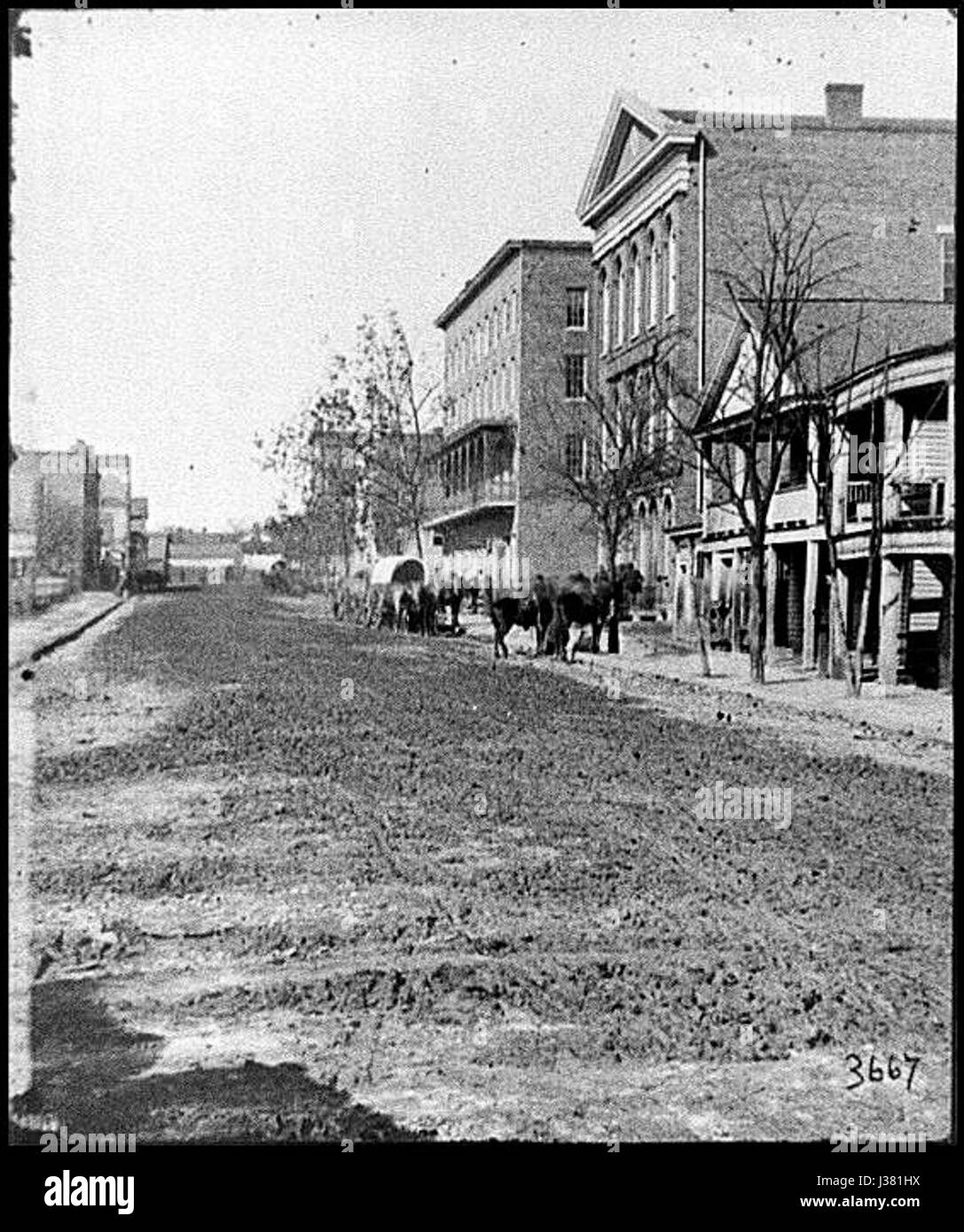 Decatur Street Atlanta 1864 Stock Photo