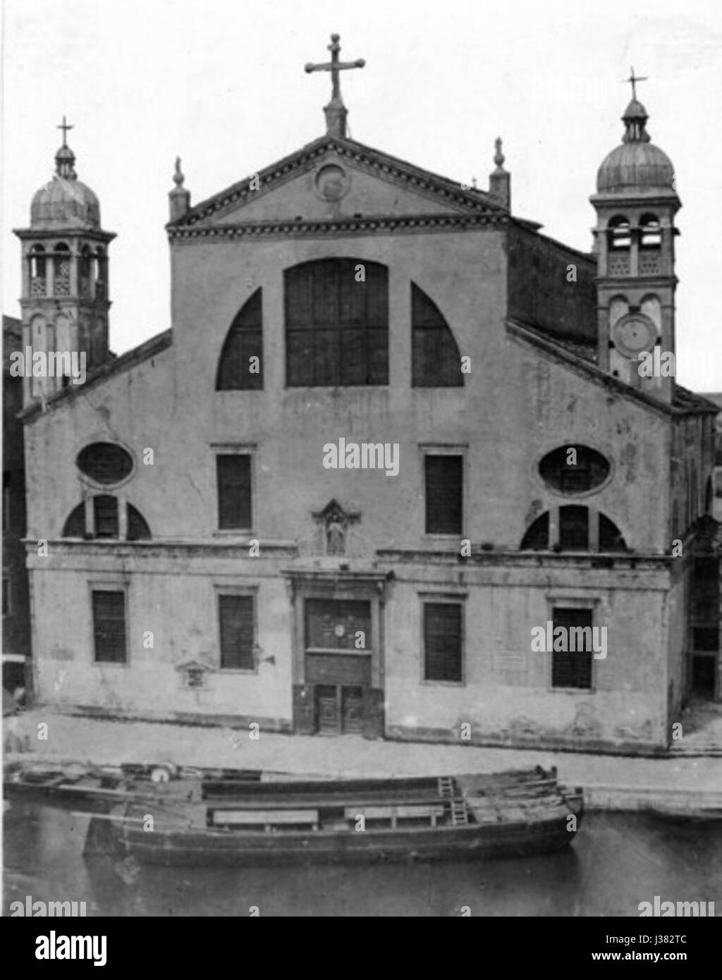 Chiesa Santa Lucia Venezia foto Bonaldi 1861 Stock Photo