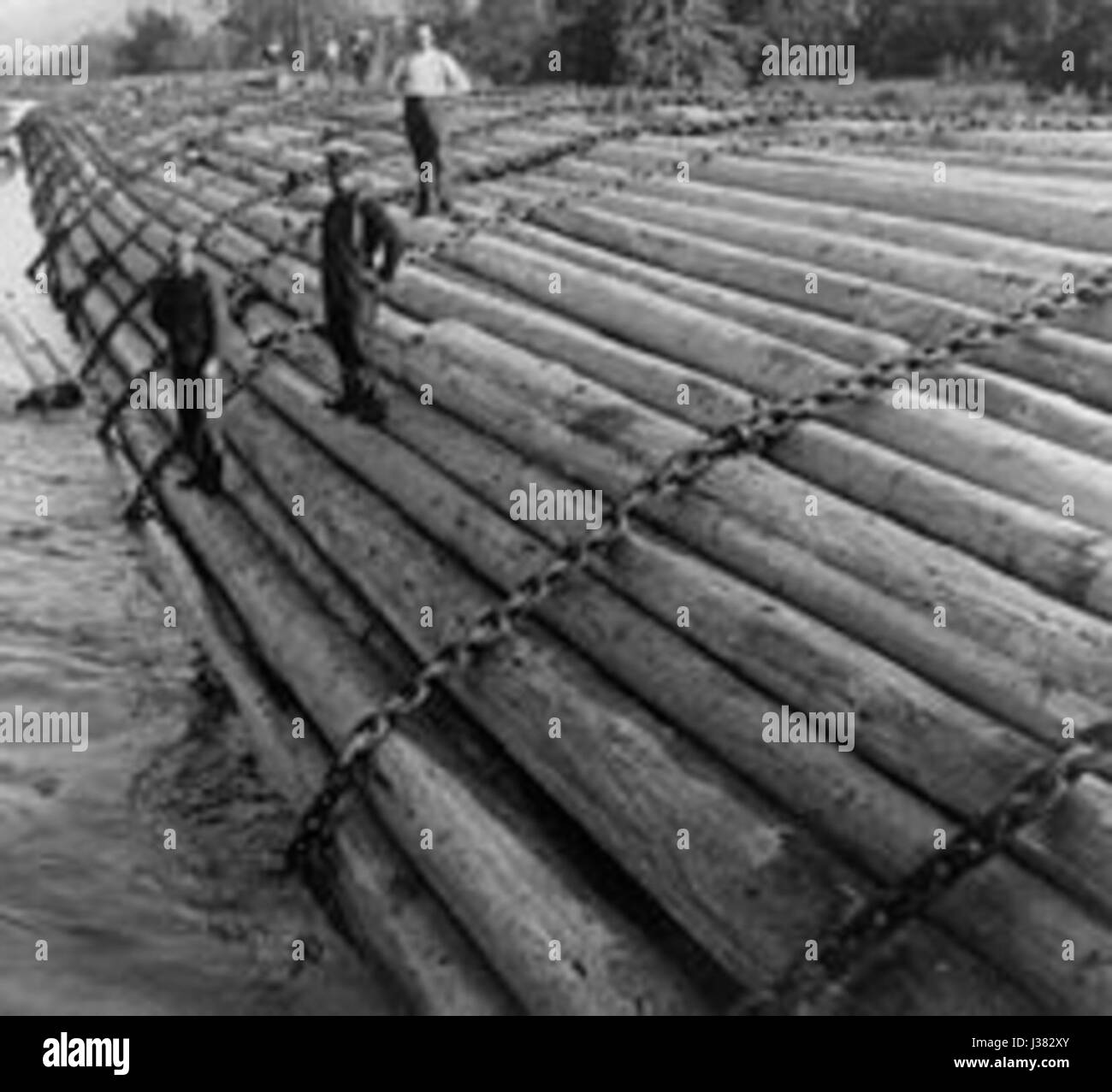 Transport transportation navigation raft raft Black and White Stock ...