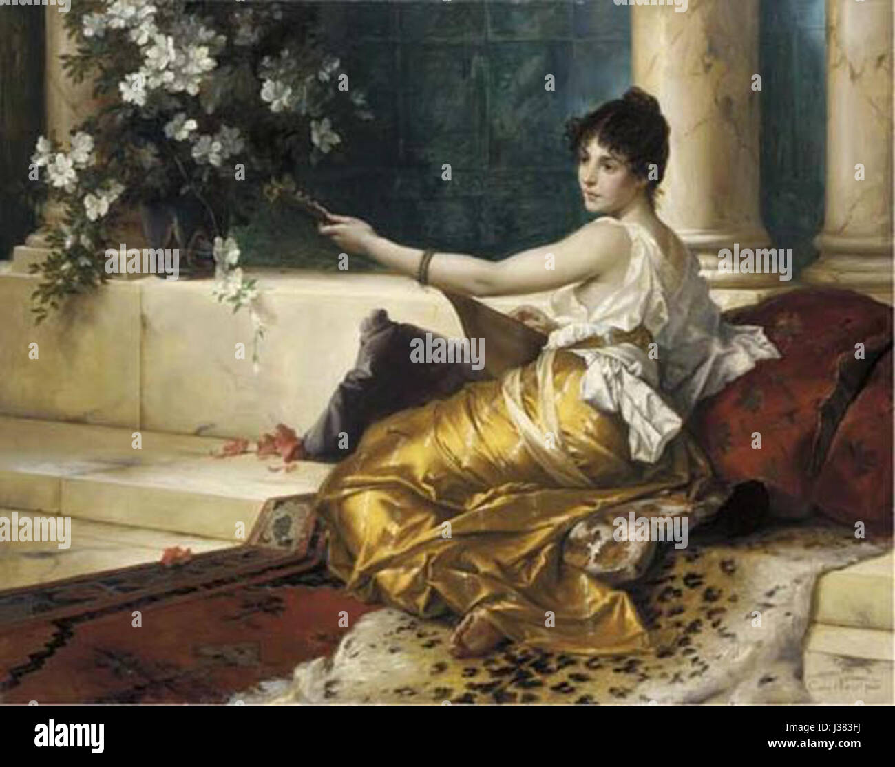 Conrad Kiesel Mandolinenspielerin Stock Photo Alamy