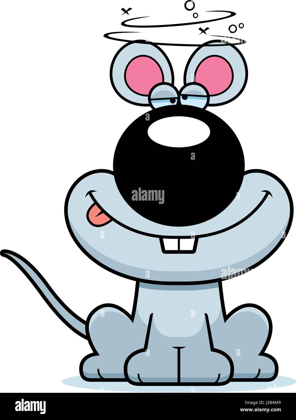 A cartoon illustration of a mouse looking drunk Stock Vector Image & Art -  Alamy