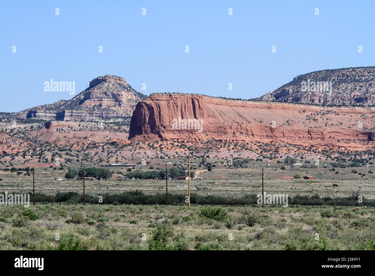 Interstate Red Rocks Red Rocks Viewed From Interstate 40 in Eastern Arizona Stock Photo - Alamy