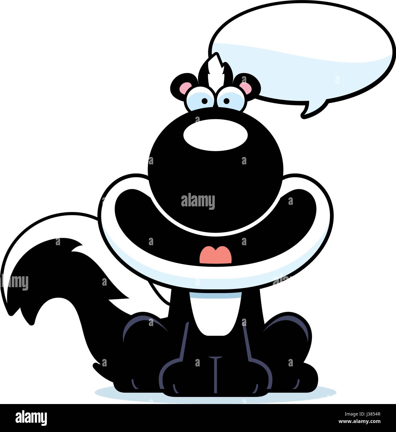 A cartoon illustration of a skunk talking Stock Vector Image & Art - Alamy