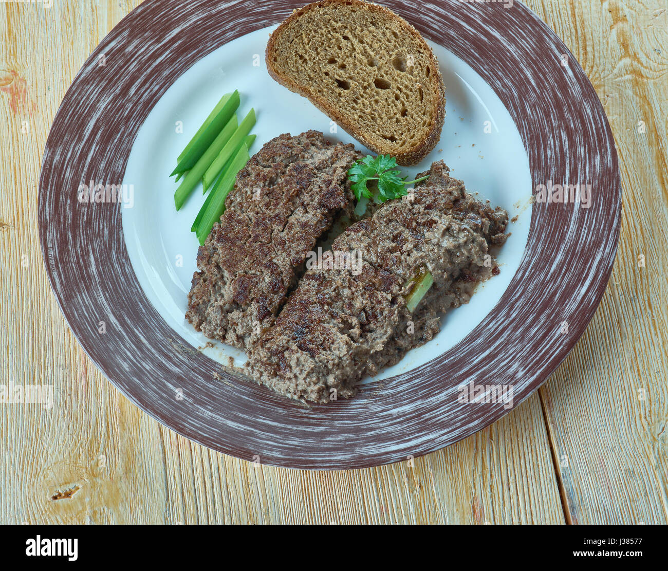 Livermush Southern United States food product composed of pig liver, head parts, and cornmeal