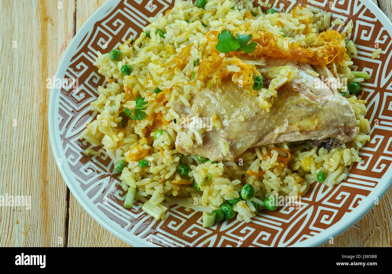 Mughlai Chicken Pulao.north Indian dish Stock Photo - Alamy