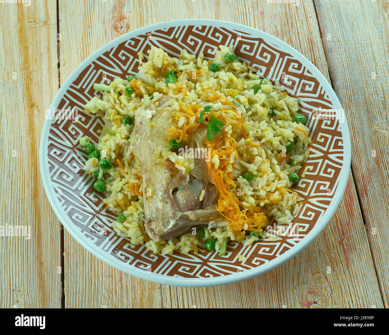 Mughlai Chicken Pulao.north Indian dish Stock Photo - Alamy