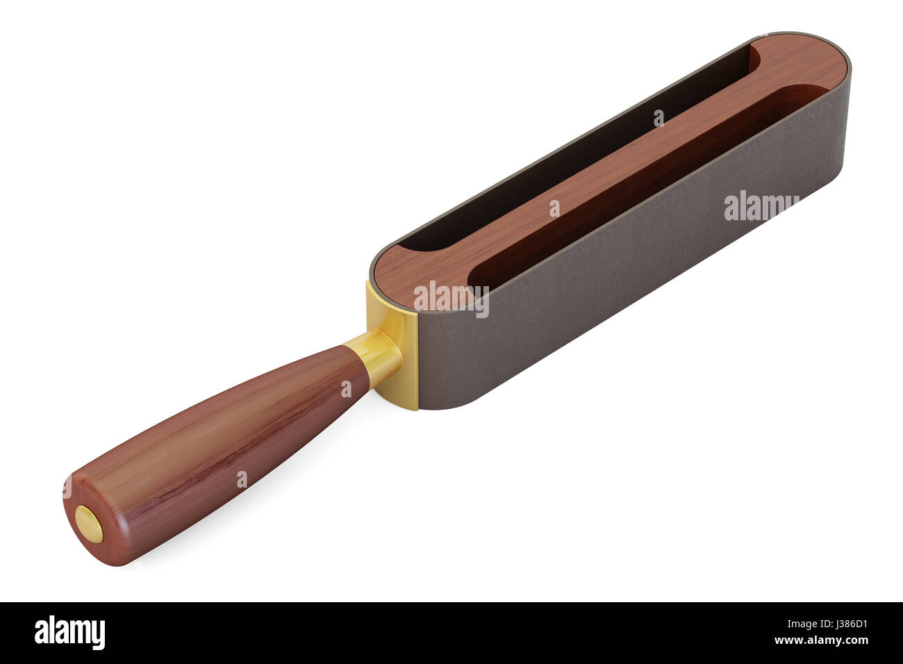 leather razor strop, 3D rendering isolated on white background Stock