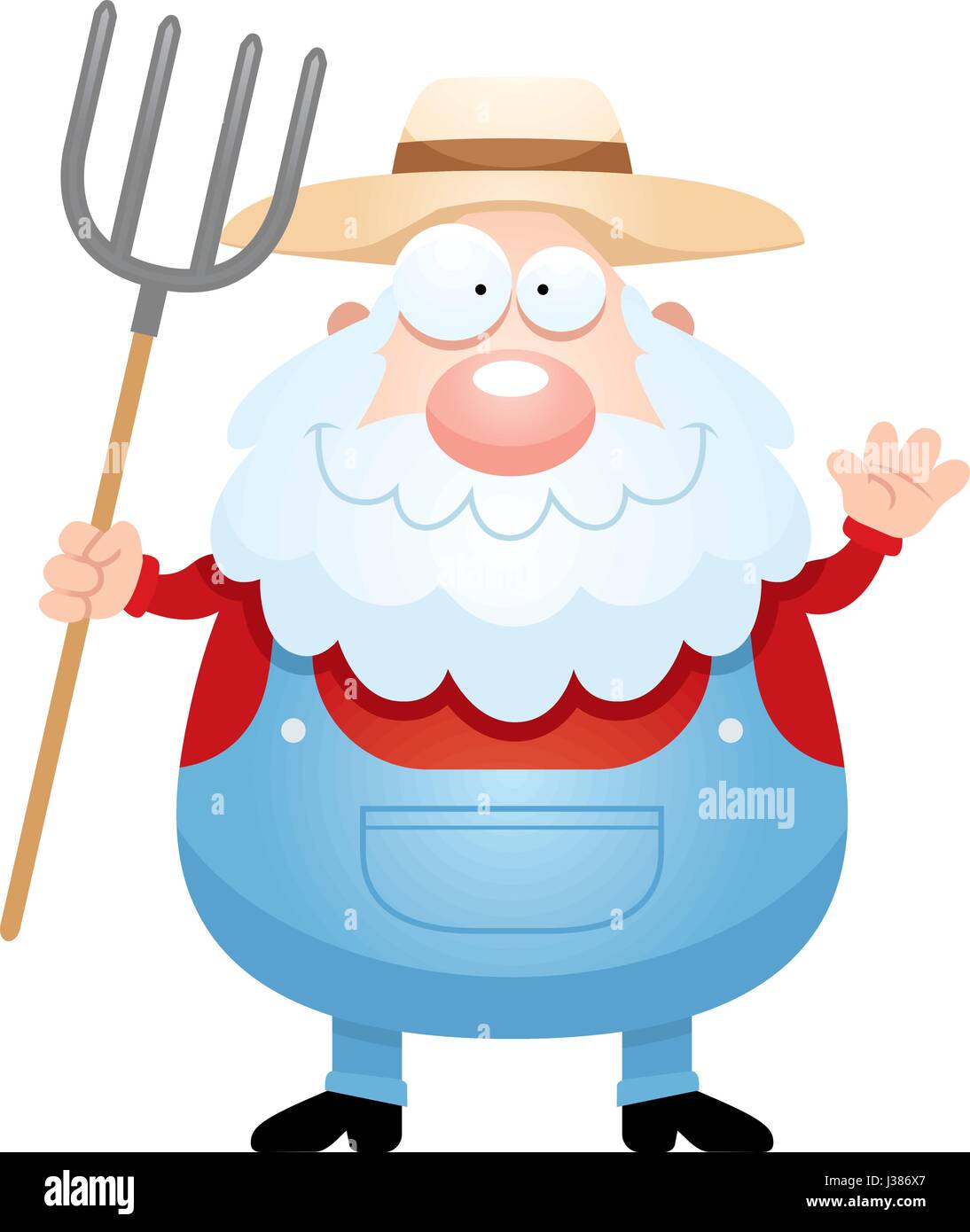 Farmer waving hi-res stock photography and images - Alamy