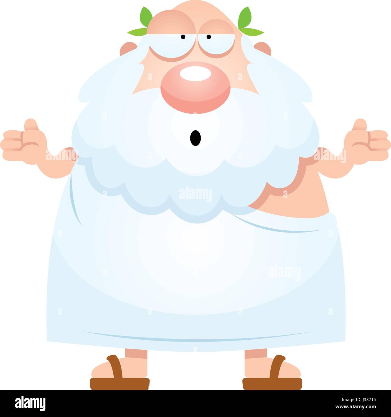 A cartoon illustration of an ancient Greek looking confused Stock Vector  Image & Art - Alamy