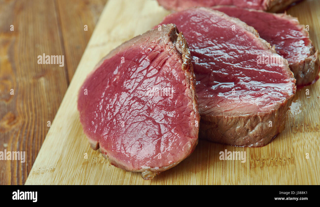 London broil - beef dish made by broiling marinated beef.British ...