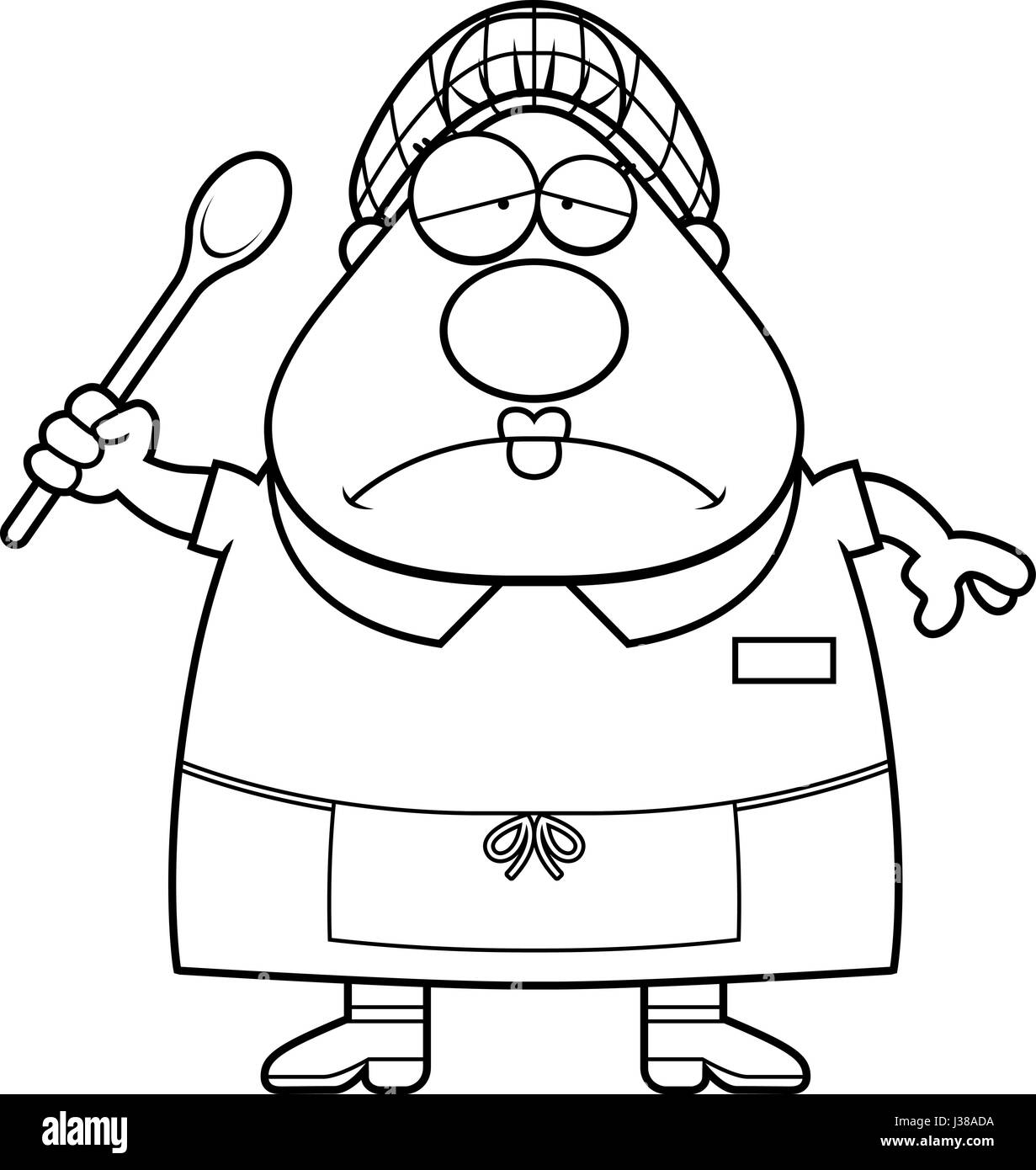 Chef woman looking Stock Vector Images Alamy