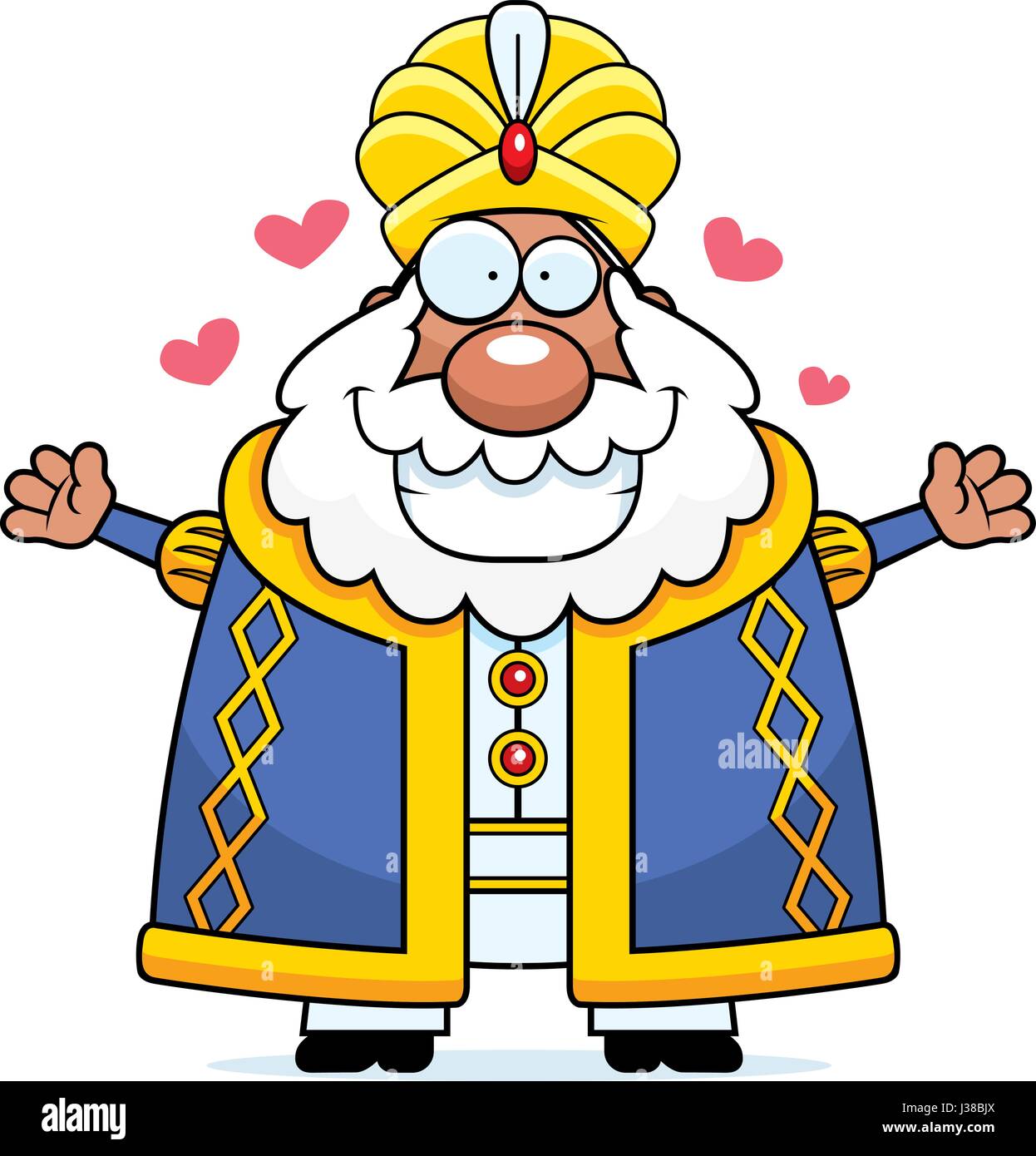 A cartoon illustration of a sultan ready to give a hug Stock Vector Image &  Art - Alamy