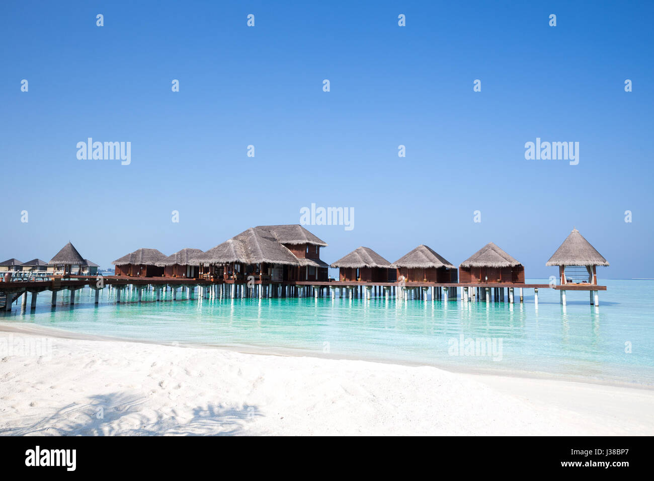 Tropical Over Water Bungalows Stock Photo - Alamy