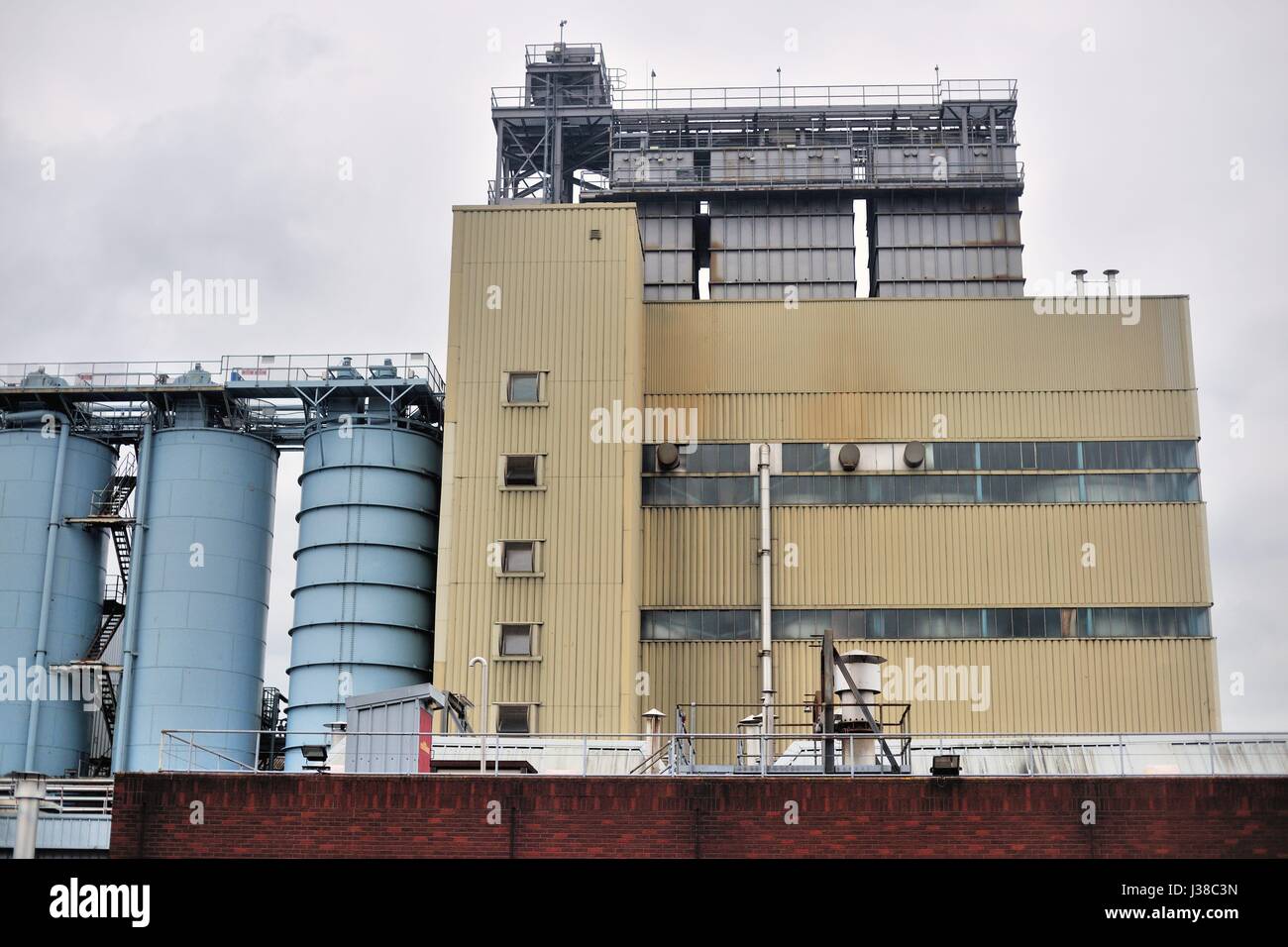 Storage tanks at the Guinness Storehouse in St. James Gate Dublin