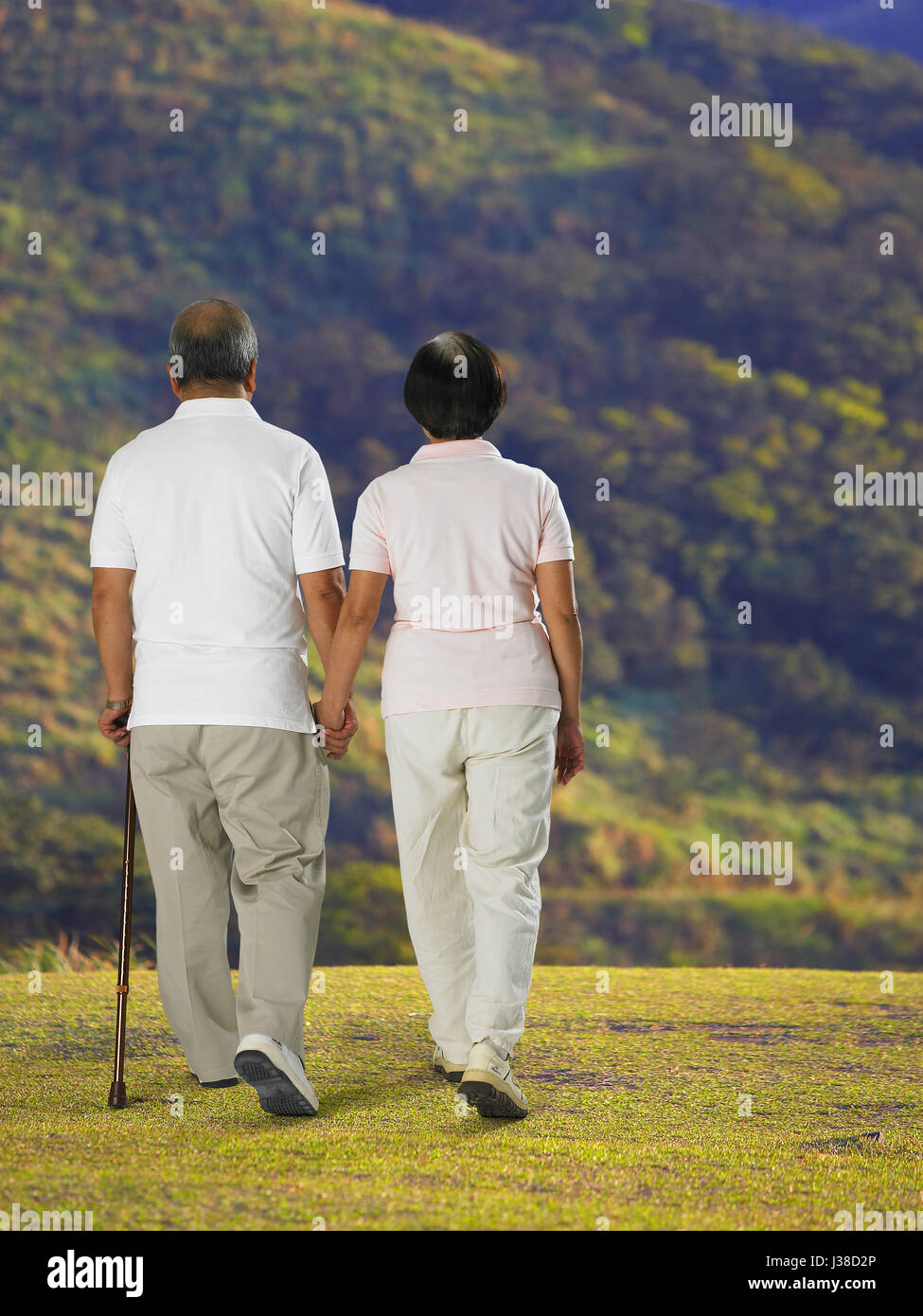 Woman only elderly rear view hi-res stock photography and images - Alamy