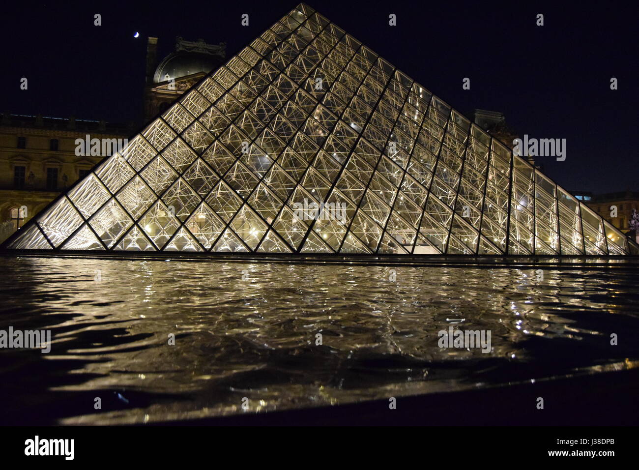 The Louvre Museum Paris France Stock Photo