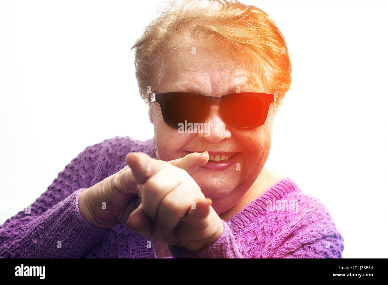 Funny old woman hi-res stock photography and images - Alamy