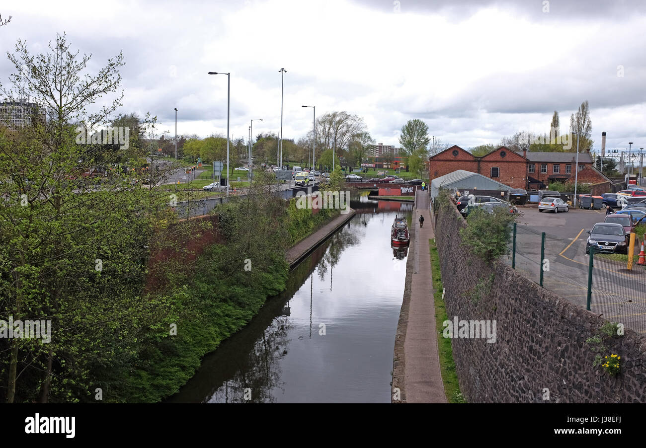 Canal in Wolverhampton West Midlands UK Stock Photo