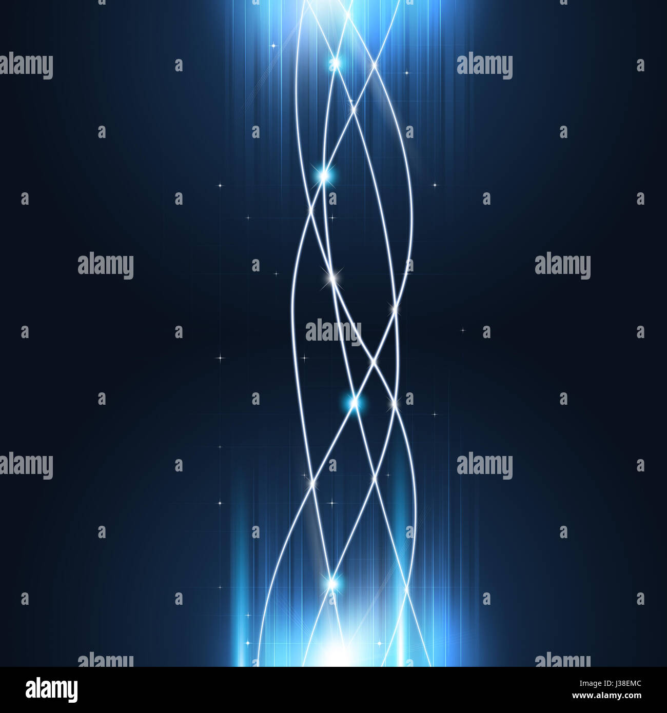abstract technology global network connection blue background Stock ...