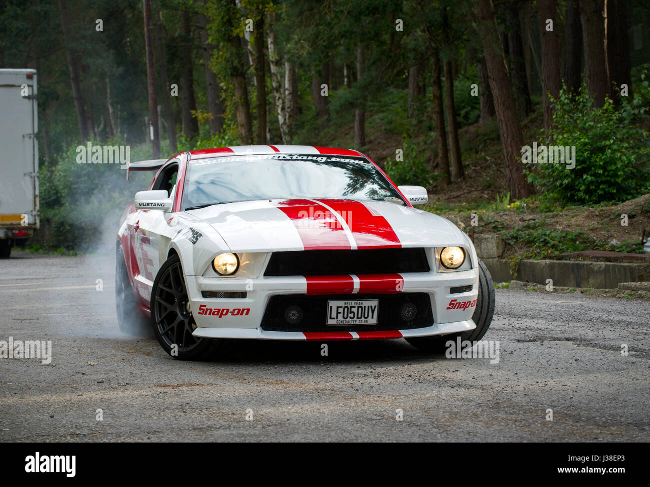 2005 custom Ford Mustang American muscle car Stock Photo - Alamy, image size:1300x975